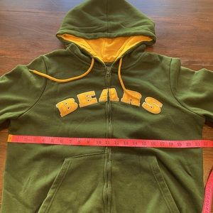Baylor Bears collegiate zip front hoodie sweatshirt - size L